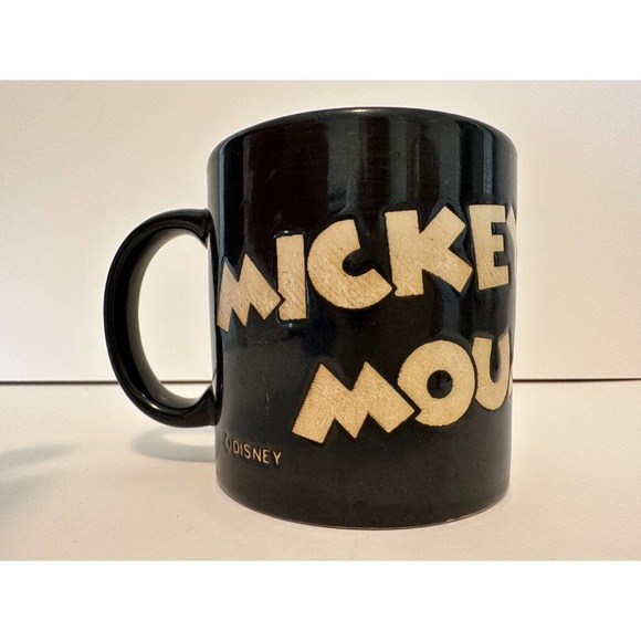 DISNEY Mickey Mouse Coffee Cup/Mug Black White Cartoon Character *VINTAGE - Picture 5 of 10